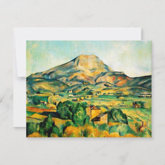 Cezanne Mont Sainte-Victoire Uitnodigingen (Voorkant)