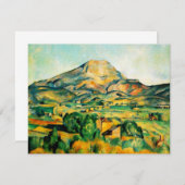 Cezanne Mont Sainte-Victoire Uitnodigingen (Voorkant / Achterkant)