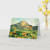 Cezanne Mont Sainte-Victoire-Wenskaart Kaart (Gele Bloem)