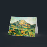 Cezanne Mont Sainte-Victoire-Wenskaart Kaart<br><div class="desc">Cezanne Mont Sainte-Victoire wenskaart. Olieverf op doek vanaf 1895. Paul Cezanne schilderde Mont Saint-Victoire in Aix-en-Provence meermaals gedurende zijn carrière. Deze renditie werd afgerond aan het einde van het leven van de kunstenaar en legt de diepe liefde van Cezanne voor het zuidelijke Franse landschap en zijn meesterlijke kleurgevoel vast. Een...</div>