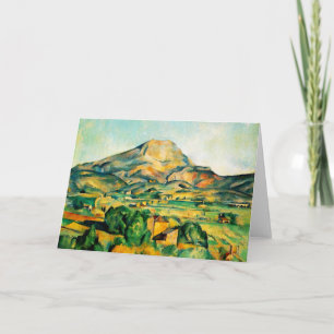 Cezanne Mont Sainte-Victoire-Wenskaart Kaart