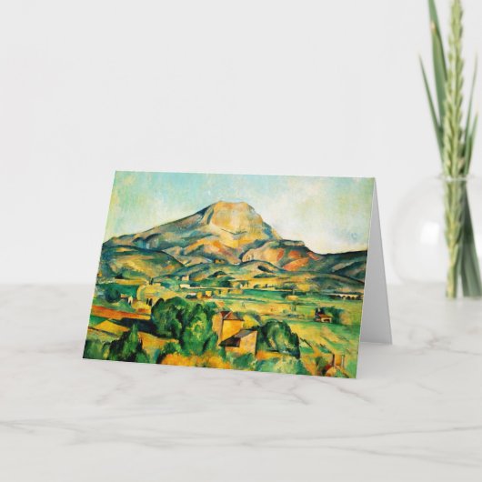 Cezanne Mont Sainte-Victoire-Wenskaart Kaart (Voorkant)