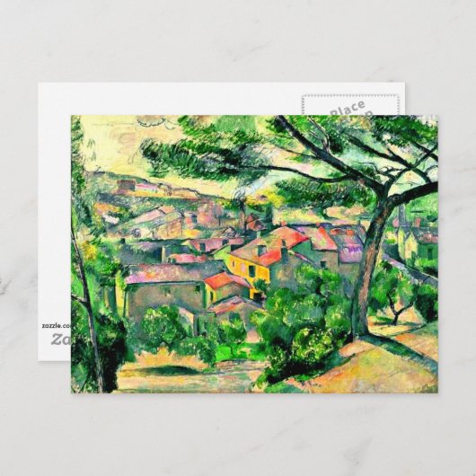 Cezanne - Morning Uitzicht van L'Estaque Briefkaart (Voorkant / Achterkant)