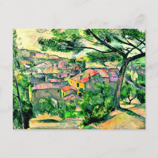 Cezanne - Morning Uitzicht van L'Estaque Briefkaart (Voorkant)