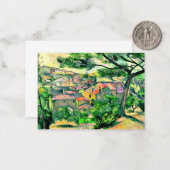 Cezanne - Morning Uitzicht van L'Estaque Notitiekaartje (Voorkant / Achterkant in situ)