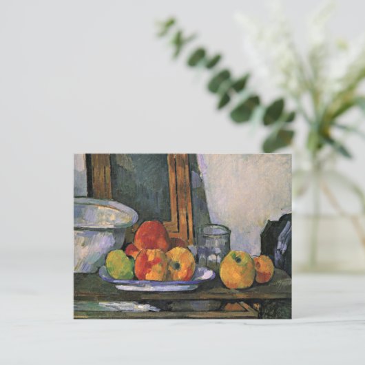 Cezanne - Nog steeds leven met Open Drawer Briefkaart (Staand voorkant)