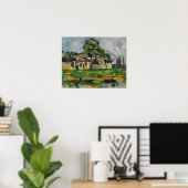 Cézanne - oevers van de Marne Poster (Thuiskantoor)