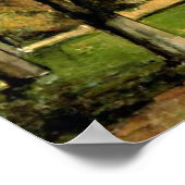 Cezanne - Paardenkastanjebomen in Jas de Bouffan Poster (Hoek)