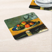 Cezanne - Perziken, peren en druiven Kartonnen Onderzetters (Schuin)