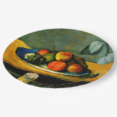 Cezanne - Perziken, peren en druiven Papieren Bordje (Gekanteld)