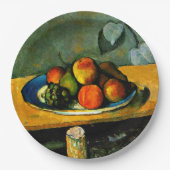 Cezanne - Perziken, peren en druiven Papieren Bordje (Voorkant)