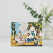 Cezanne - Picnic op een rivieroever Briefkaart (Staand voorkant)