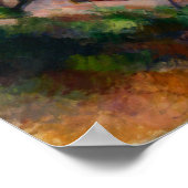 Cézanne - Pines en Rochers Fontainebleau Poster (Hoek)