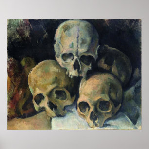 Cézanne - Piramide of Skulls, 1900 Poster
