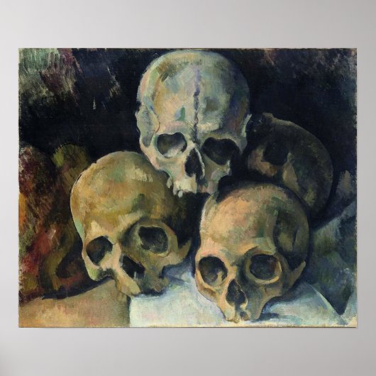 Cézanne - Piramide of Skulls, 1900 Poster (Voorkant)