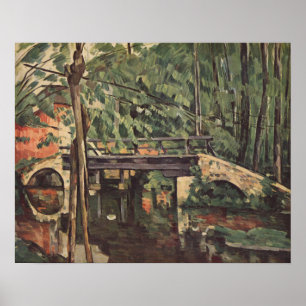 Cezanne Pont de Maincy Brug Vintage Kunstprint Poster