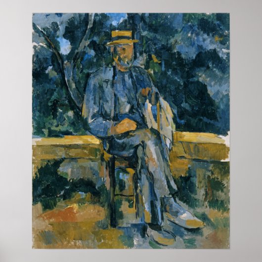 Cézanne - Portret van Boer Poster (Voorkant)