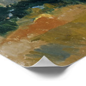 Cézanne - Portret van Peasant Poster (Hoek)