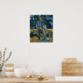 Cézanne - Portret van Peasant Poster (Keuken)