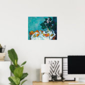 Cezanne Post Impressionisme neemt nog steeds bloem Poster (Thuiskantoor)