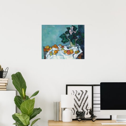 Cezanne Post Impressionisme neemt nog steeds bloem Poster (Thuiskantoor)