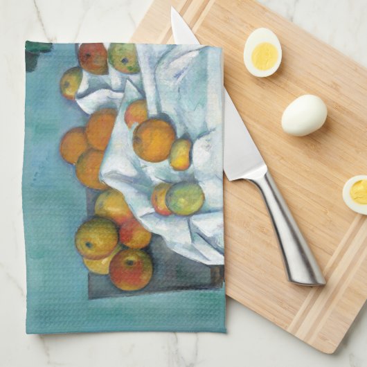 Cezanne Post Impressionisme neemt nog steeds bloem Theedoek (Quarter Fold)