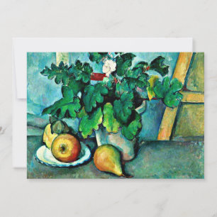 Cezanne - Pot of Primroses and Fruit Kaart