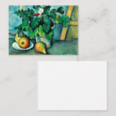 Cezanne - Pot of Primroses and Fruit Notitiekaartje (Voorkant / Achterkant)