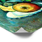 Cezanne - Pot of Primroses and Fruit Poster (Hoek)
