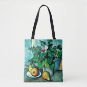 Cezanne - Pot of Primroses and Fruit Tote Bag (Voorkant)