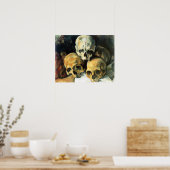Cezanne Pyramid van het Poster van Skulls (Keuken)
