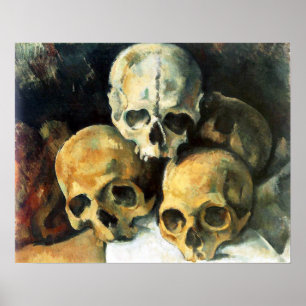 Cezanne Pyramid van het Poster van Skulls