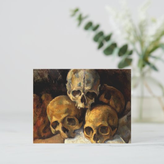 Cezanne - Pyramide van de schedels Briefkaart (Staand voorkant)