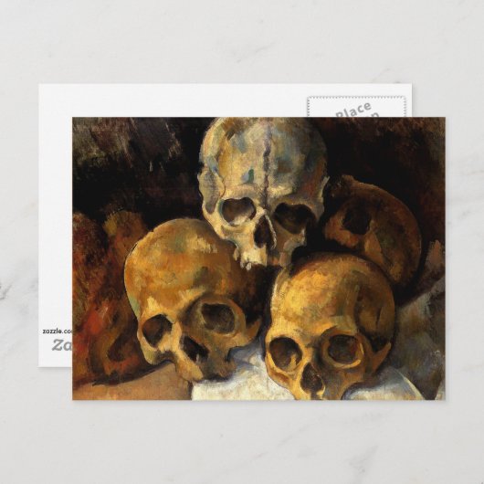 Cezanne - Pyramide van de schedels Briefkaart (Voorkant / Achterkant)