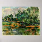 Cezanne - Riverbank Poster (Voorkant)
