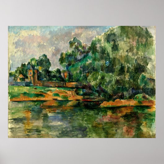 Cezanne - Riverbank Poster (Voorkant)