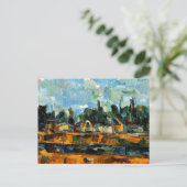 Cezanne - Riverbanks, landschapsschilderij Briefkaart (Staand voorkant)