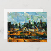 Cezanne - Riverbanks, landschapsschilderij Briefkaart (Voorkant / Achterkant)