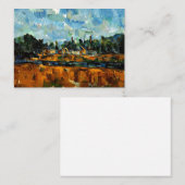 Cezanne - Riverbanks, landschapsschilderij Notitiekaartje (Voorkant / Achterkant)