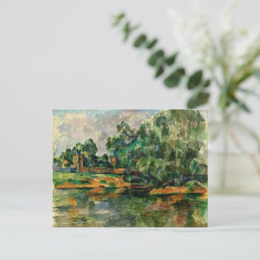 Cezanne - Rivieroever Briefkaart (Staand voorkant)