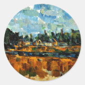Cezanne - Rivieroevers Ronde Sticker (Voorkant)