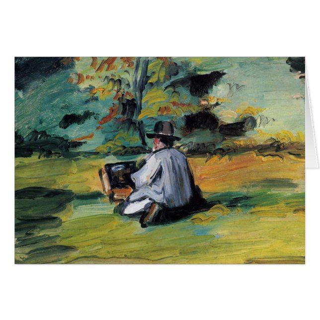 Cézanne: Schilder op het werk (blanco binnenin) (Voorkant Horizontaal)