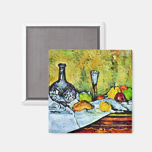 Cezanne-schilderij, dessert magneet (Voorkant / Achterkant)