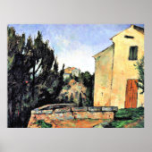 Cezanne schilderij, The Abandoned House Poster (Voorkant)