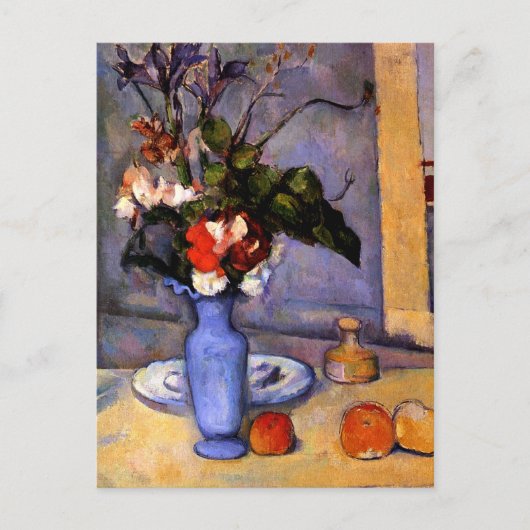 Cezanne schildert nog steeds leven met Blue Vase a Briefkaart (Voorkant)