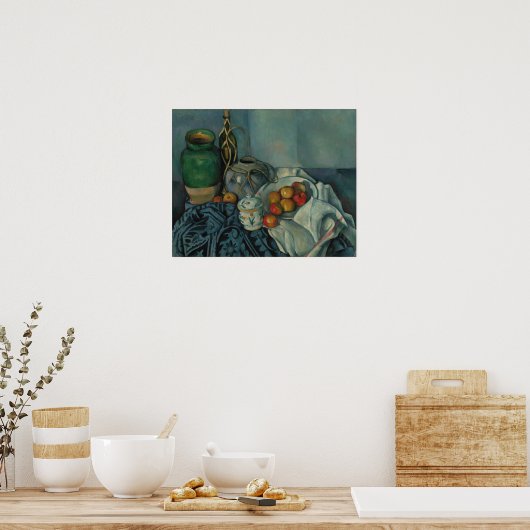 Cézanne - stil leven met appels poster (Keuken)