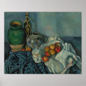 Cézanne - stil leven met appels poster (Voorkant)