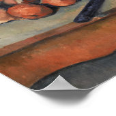 Cézanne - stil leven met uien poster (Hoek)