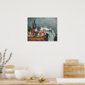 Cézanne - stil leven met uien poster (Keuken)