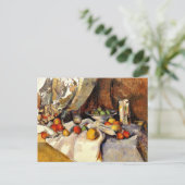 Cezanne - stille bioscopen, flesjes, beker en frui briefkaart (Staand voorkant)